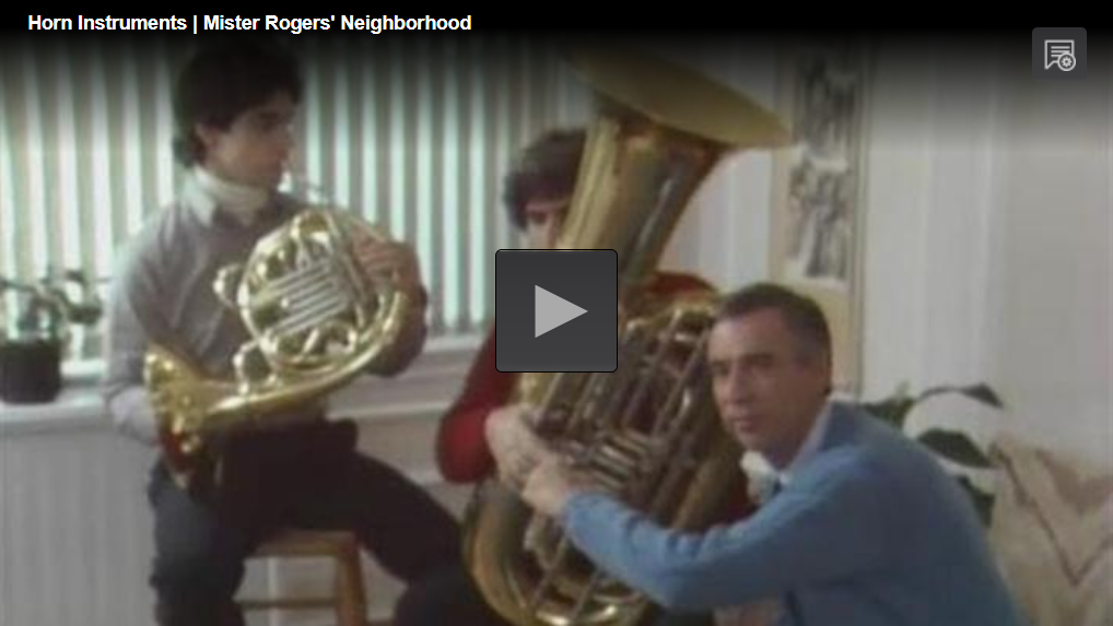 Play "Horn Instruments | Mister Rogers' Neighborhood"